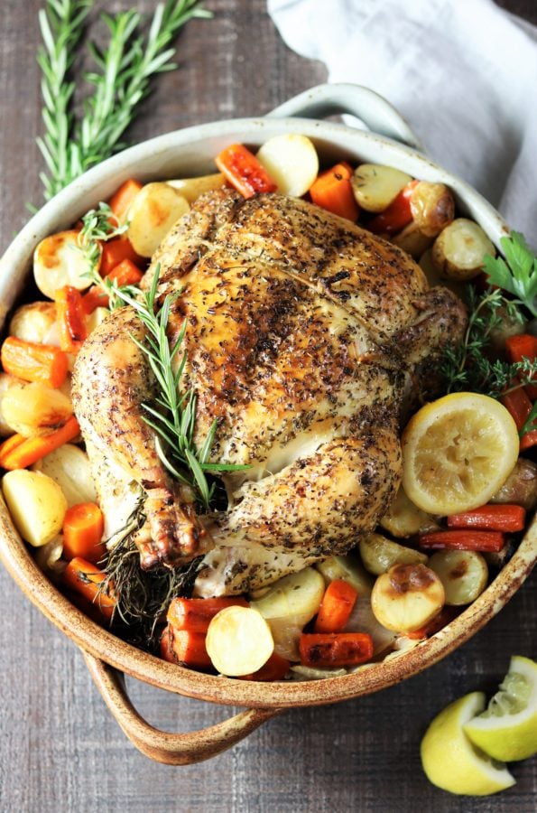 Lemon Garlic Chicken with Roasted Vegetables