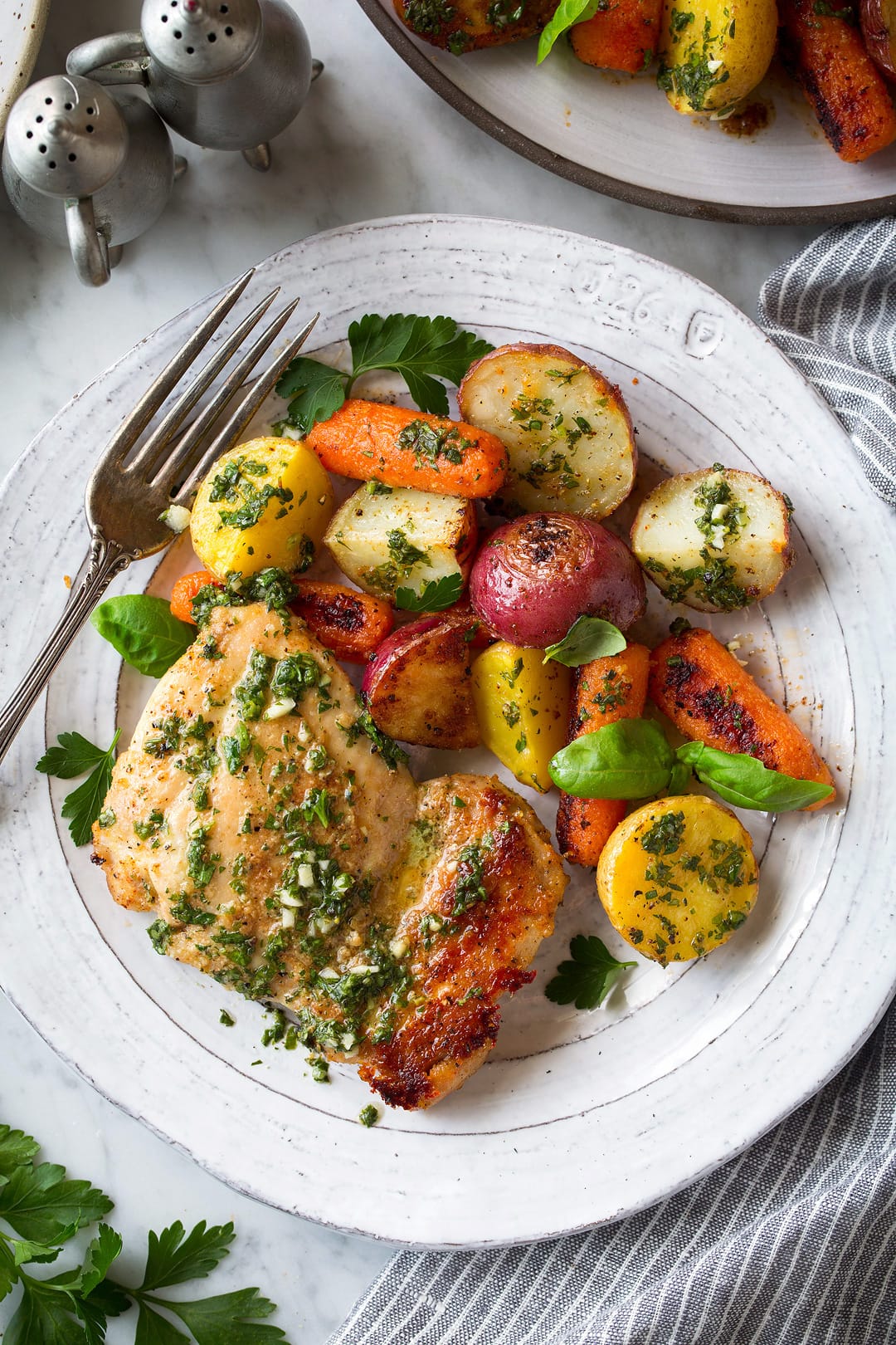 Lemon Garlic Chicken with Roasted Vegetables